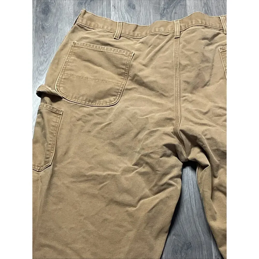 Carhartt Pants Mens 42x32* Tan Canvas Carpenter Loose Hammer Loop Workwear